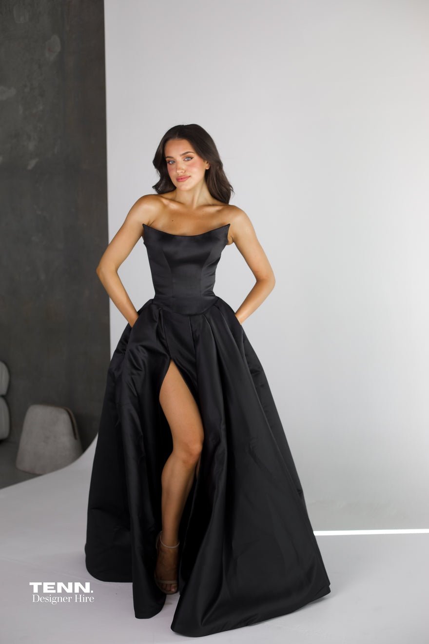 Couture Designer Gabriella Gown - Black photo 3