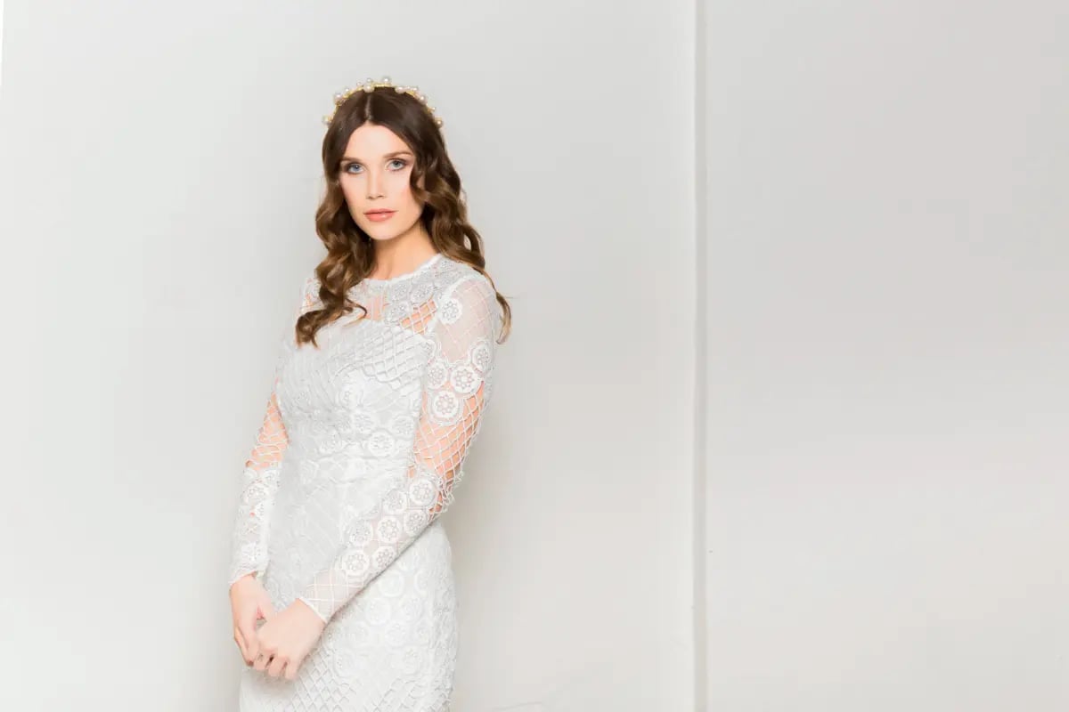 Heather McDowall Bridal Annabelle Headband photo 3