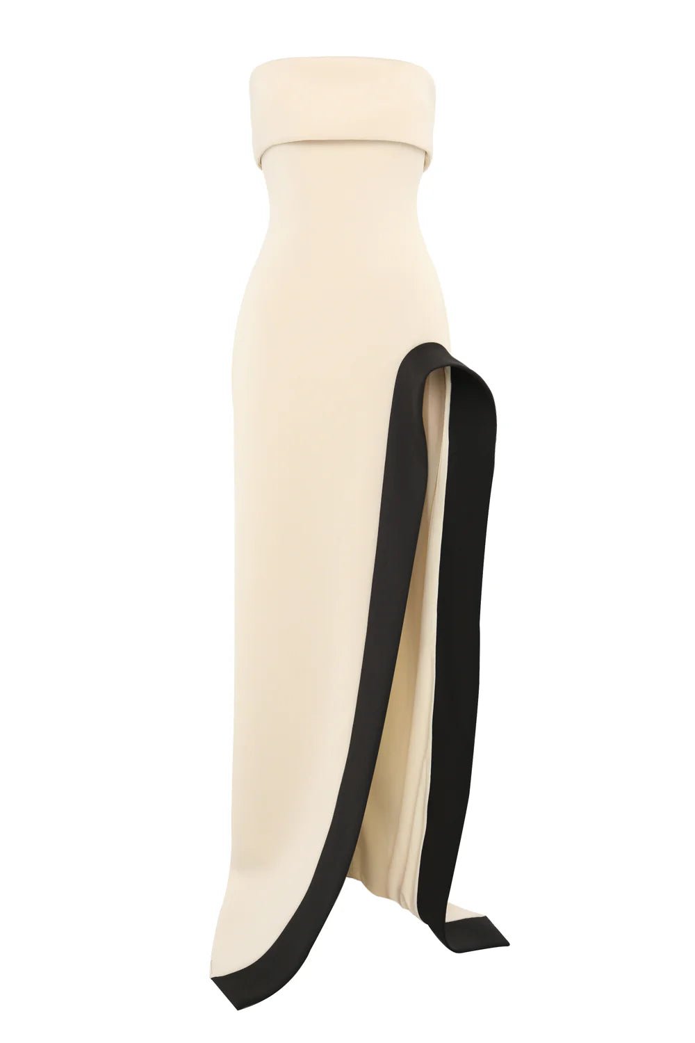 TOJHÀ OCTAVIA DRESS - CHAMPAGNE BEIGE/BLACK photo 7