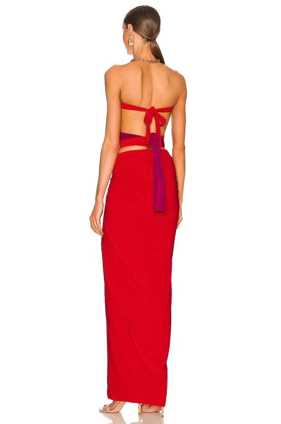J.Angelique Femi Gown Red Size AU 6 photo 3