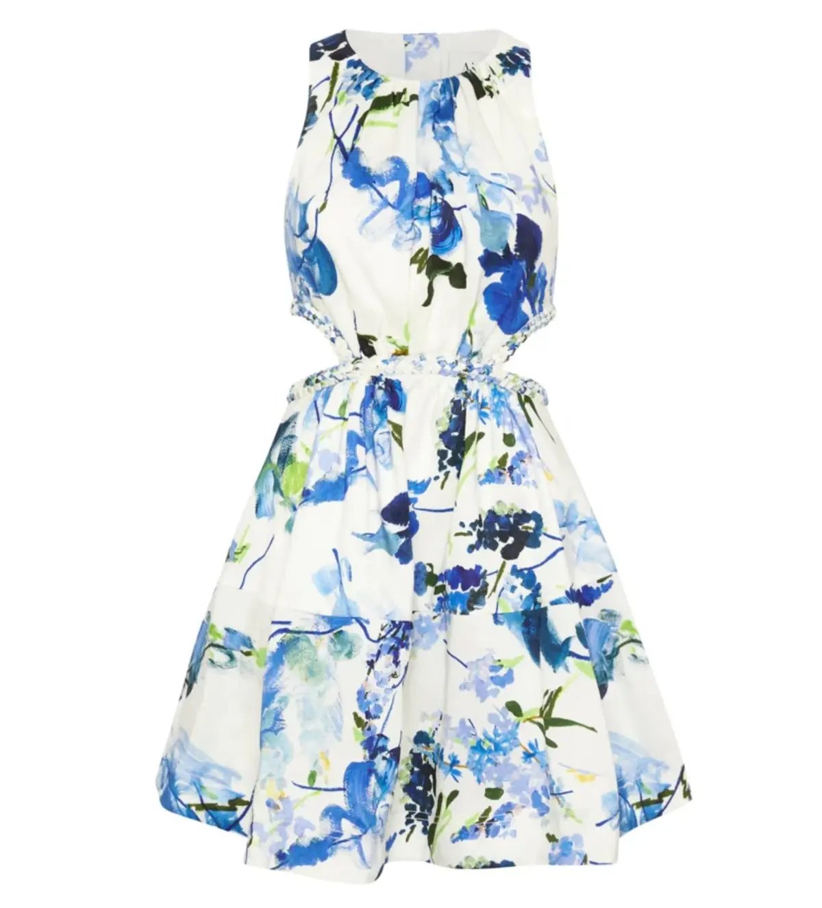 Aje Voyage Braided Cut Out Mini Dress Floral Print Size AU 12 photo 7