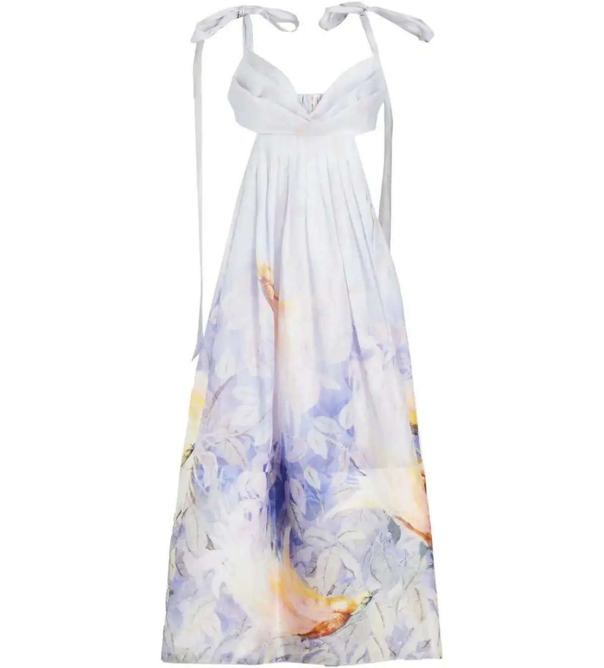 Zimmermann Candescent Bralette Gown Lavender Bird Size 2 AU 12 photo 6