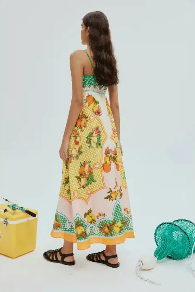Alemais Lemonis Midi Sundress Print Size AU 8 photo 3