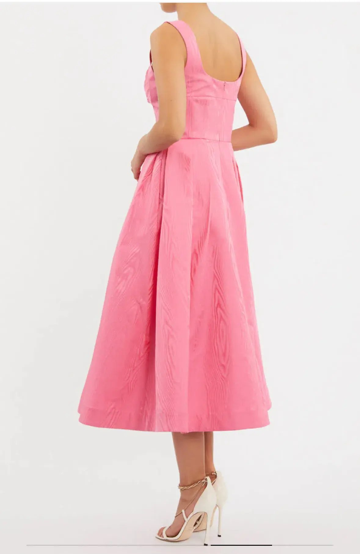 Rebecca Vallance Carmelita Midi Dress Pink Size 14 photo 3