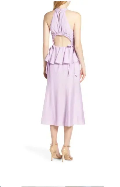 Keepsake Luminous Midi Dress Lavender Size 10 photo 3