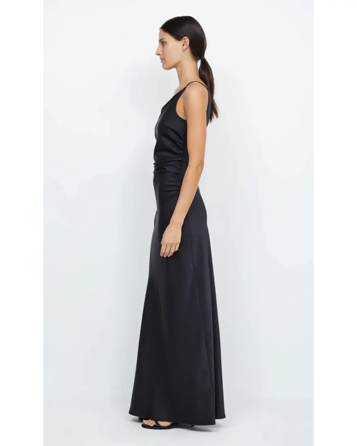 Bec & Bridge Eternity Asym Maxi Dress Black Size AU 12 photo 3