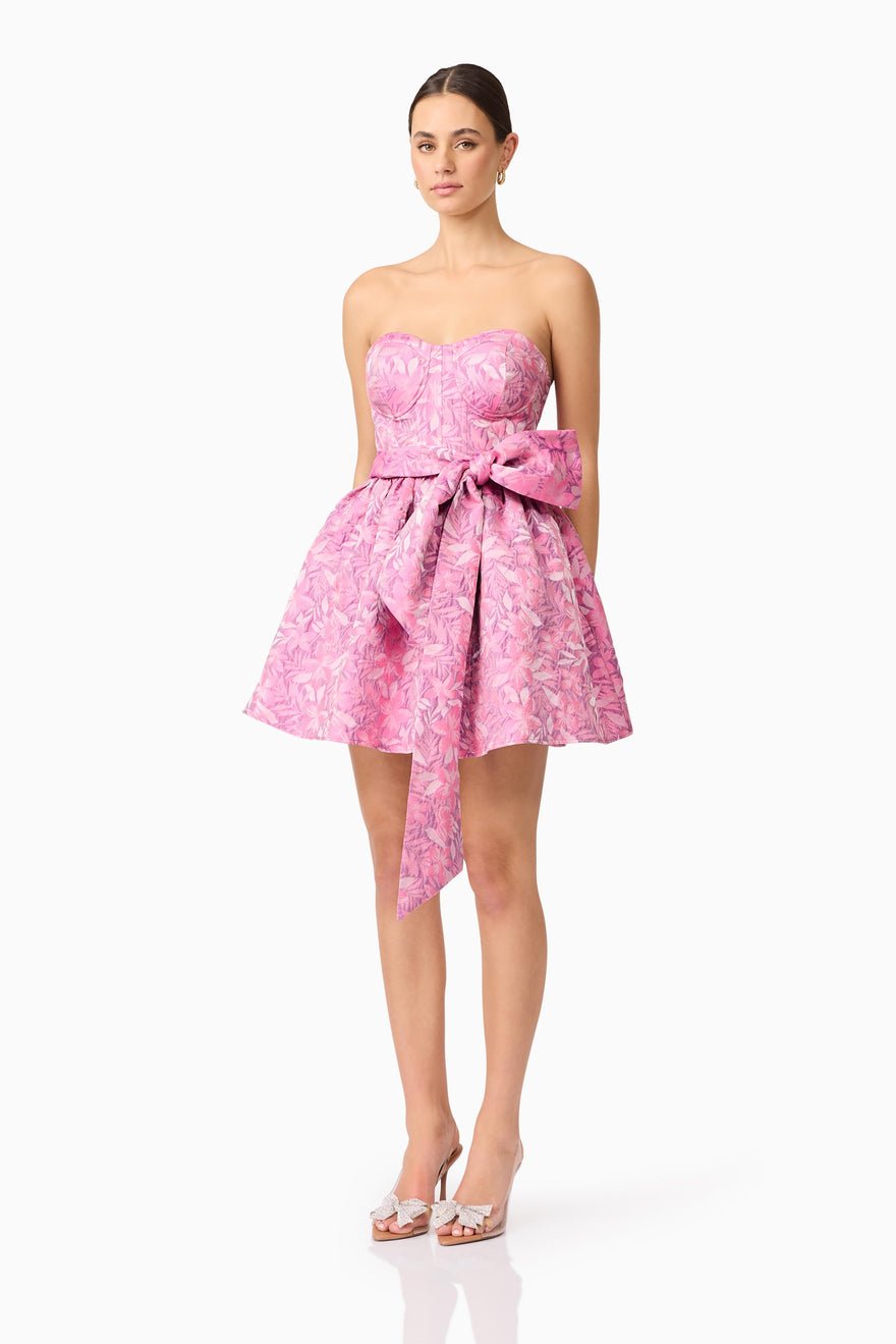 Elliatt Nadeen A Line Mini Dress - Pink Purple photo 4