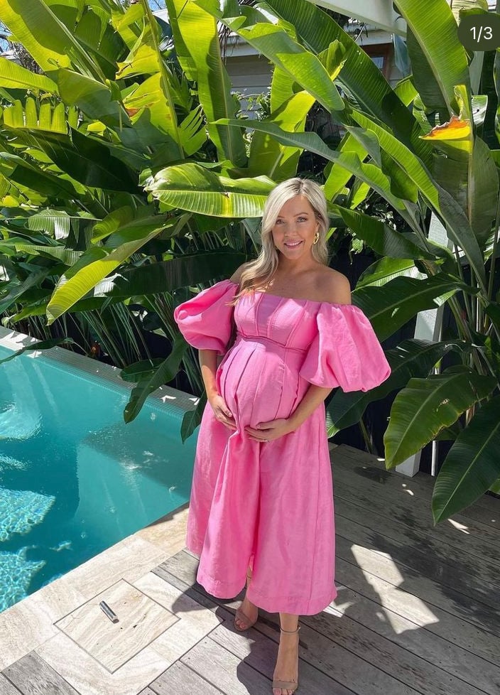 Aje Eugenie Off Shoulder Midi Dress photo 2