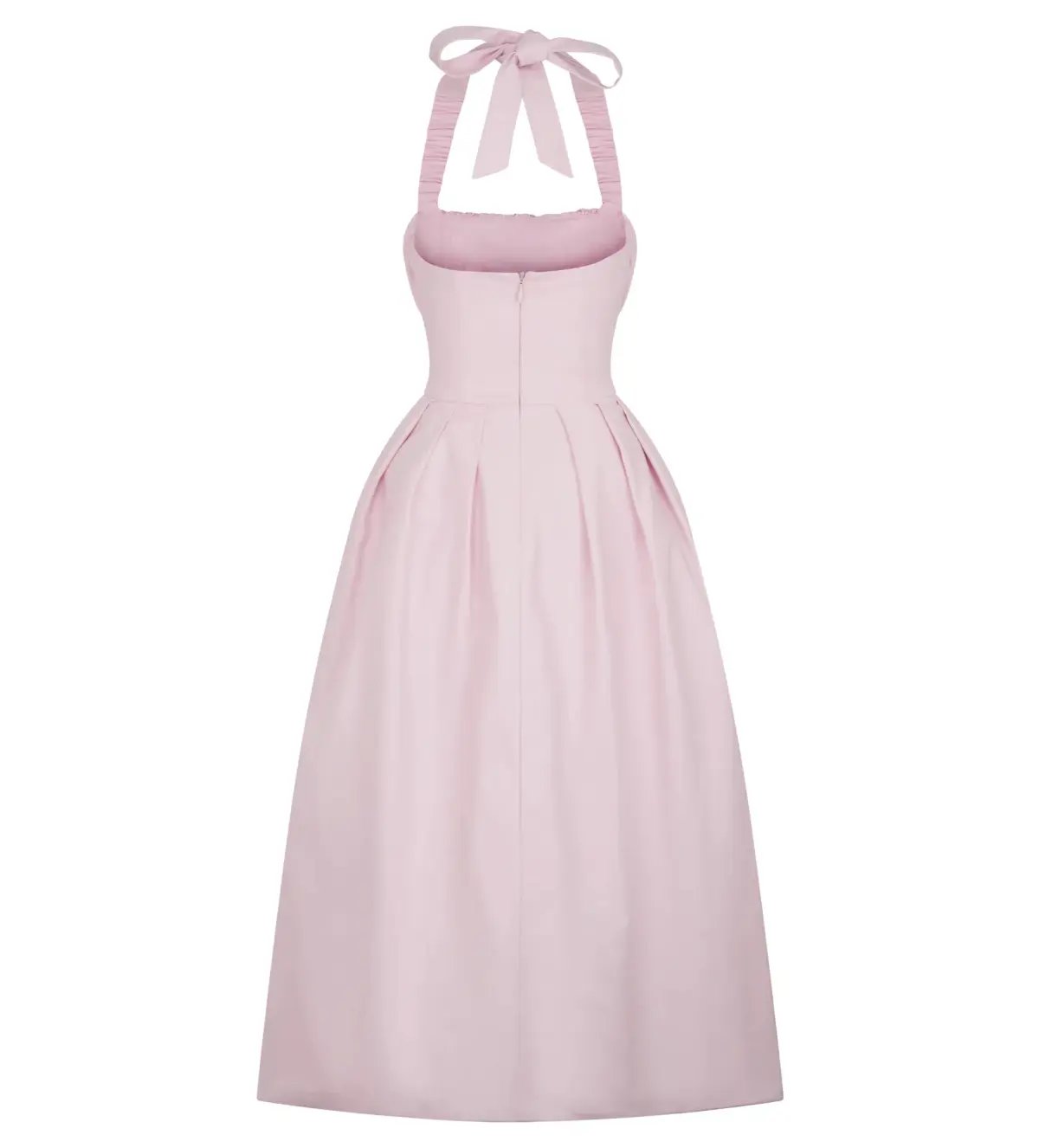 Meshki Candy Halter Midi Dress Ballet Pink AU 8 photo 5