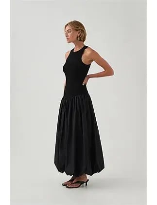 Havana Bubble Midi Dress Black Size 8/S photo 6