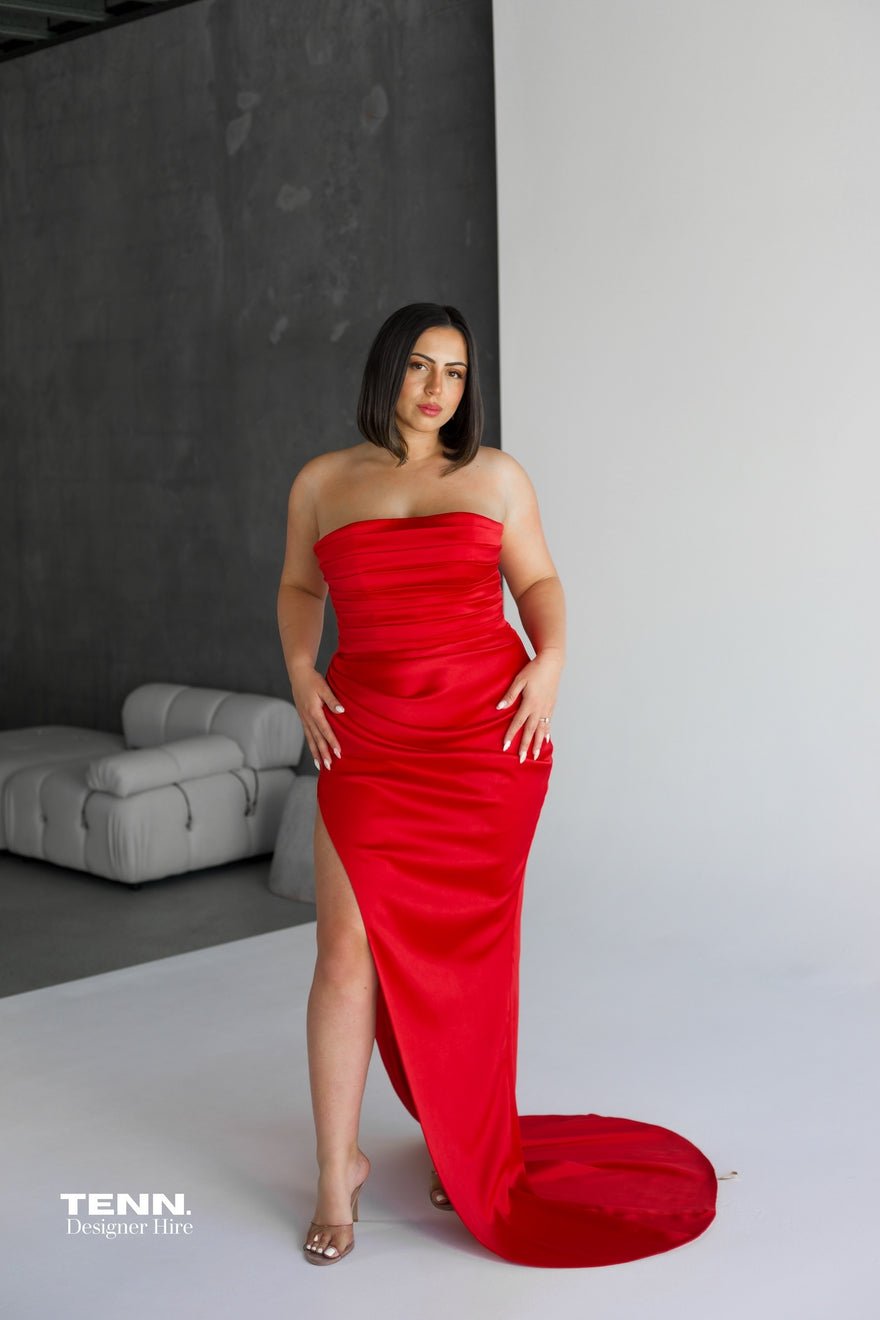 Lia Stublla Pierre gown - Red photo 2