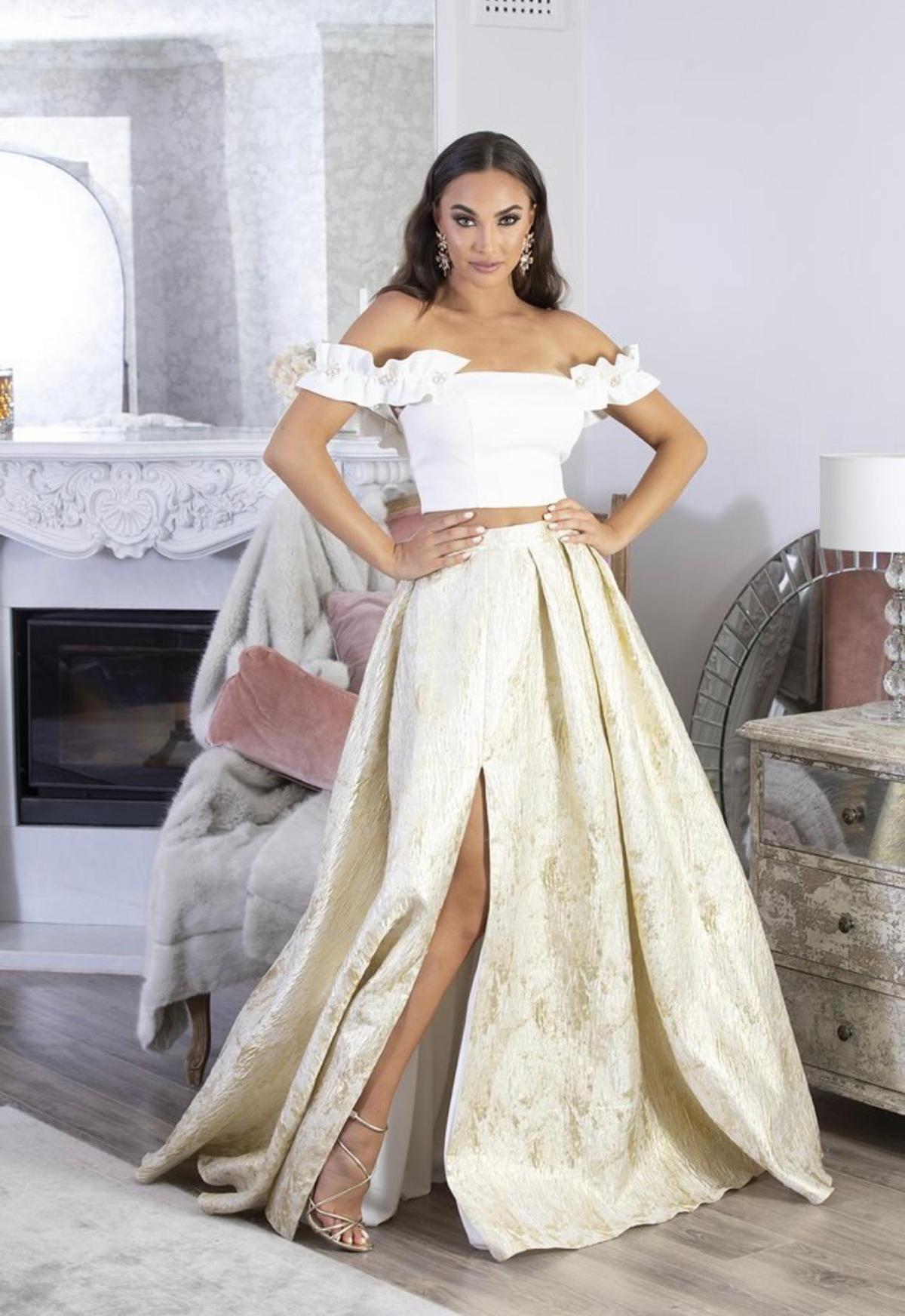 Catwalk Instyle By Marian Rahme “Sahara Two Piece Set” Gold Sizze AU 6 photo 4