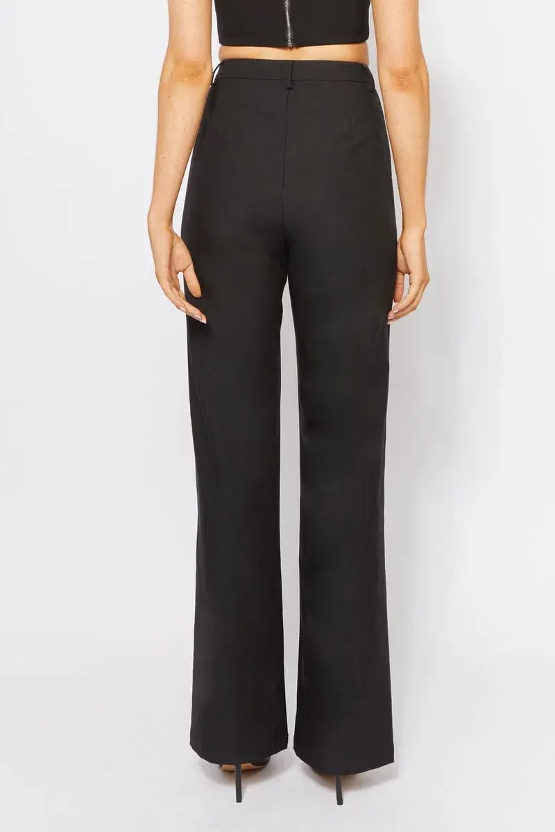 Bianca and Bridgett Cartia Crop and Pants Set Black Size 14 photo 6