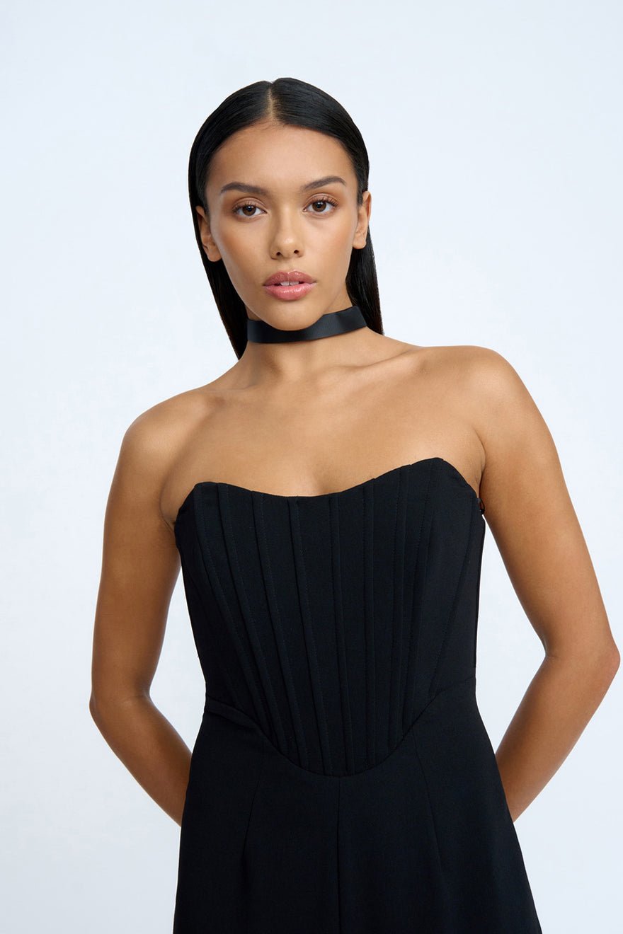 By Johnny Delphine Strapless Corset Dress photo 3