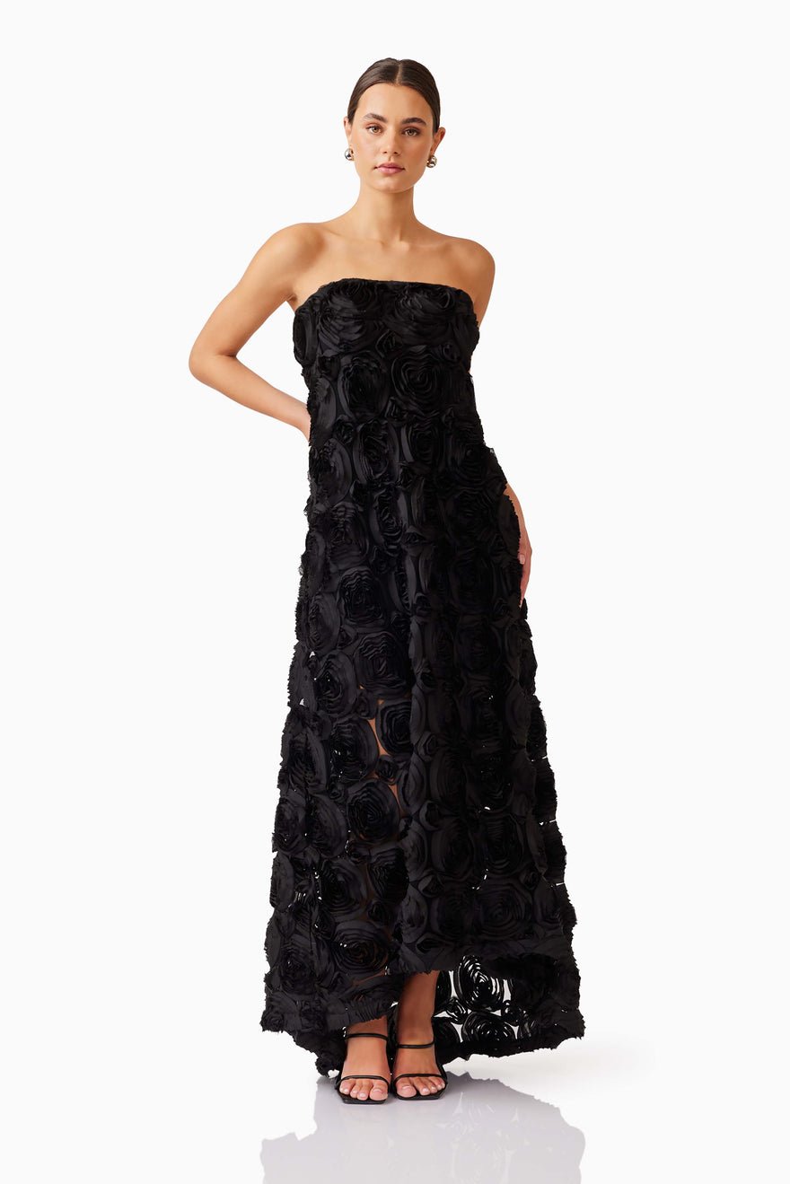 Elliatt Selena Maxi Dress - Black photo 4