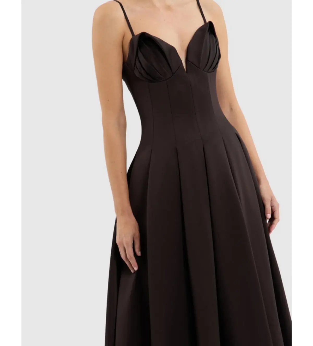 Rebecca Vallance Saskia Midi in Chocolate Size AU  8 photo 4