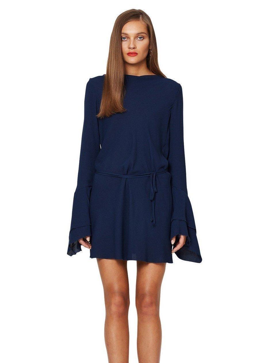 Bec & Bridge Emmanuel Eyes Long Sleeve Dress in Navy size 6 photo 2