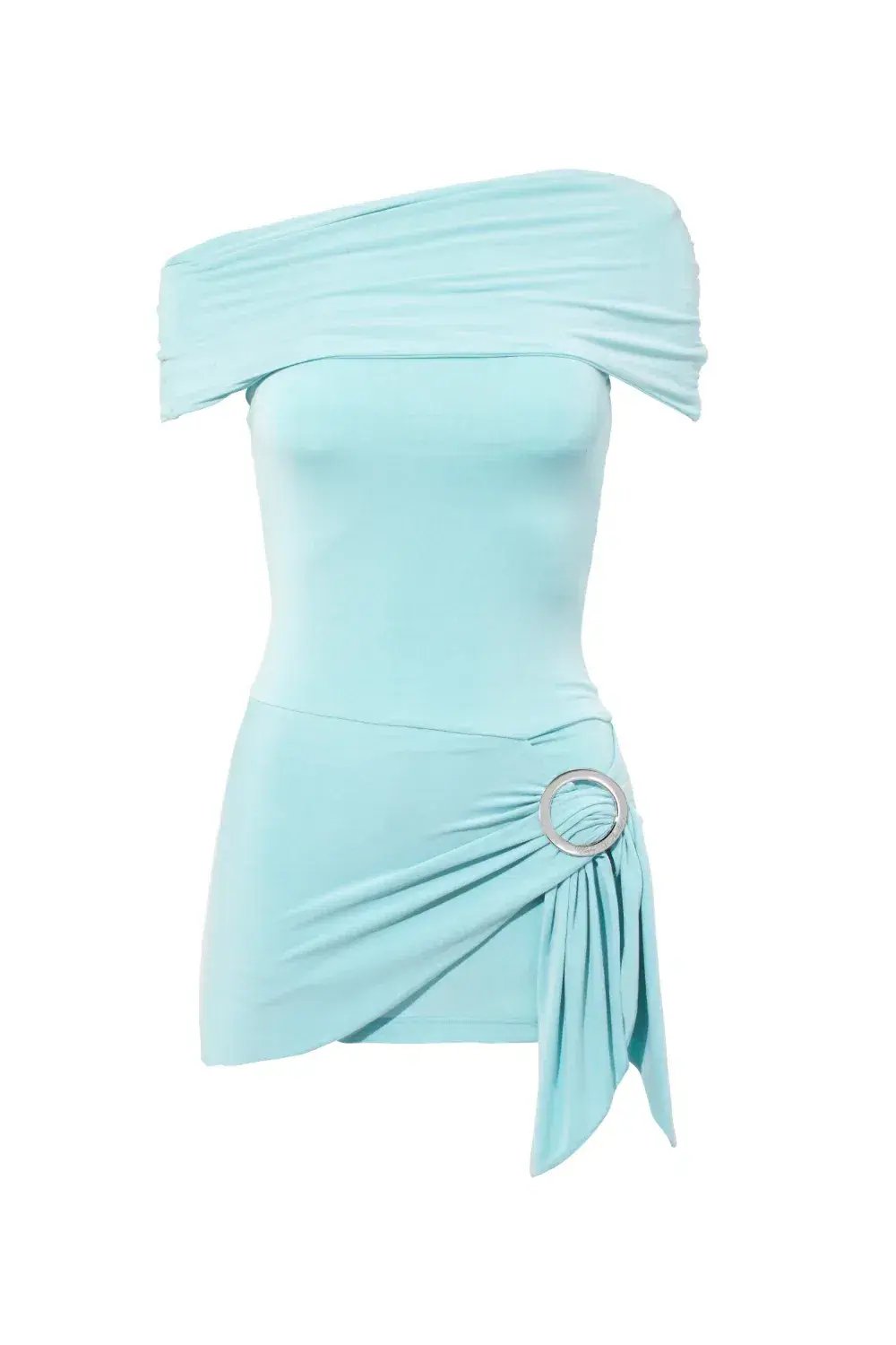 Peachy Den The Amelia Bandeau Mini Blue Dress Size AU 6 photo 2