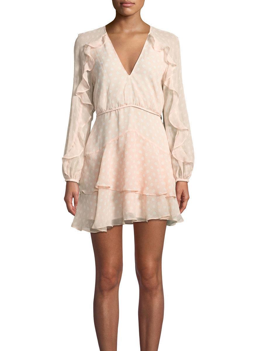 La Maison Talulah Love Token Mini Dress Blush Size 8 photo 3