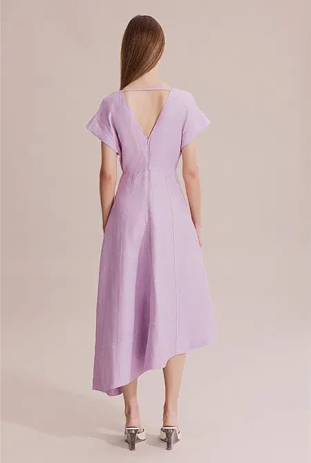 Country Road Panelled Midi Dress Lilac Size 8 photo 3
