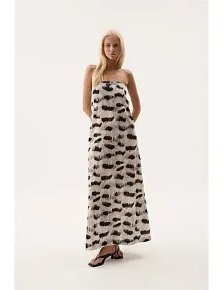 AJE Airlie Strapless Maxi Dress Multi Size 8/S photo 8