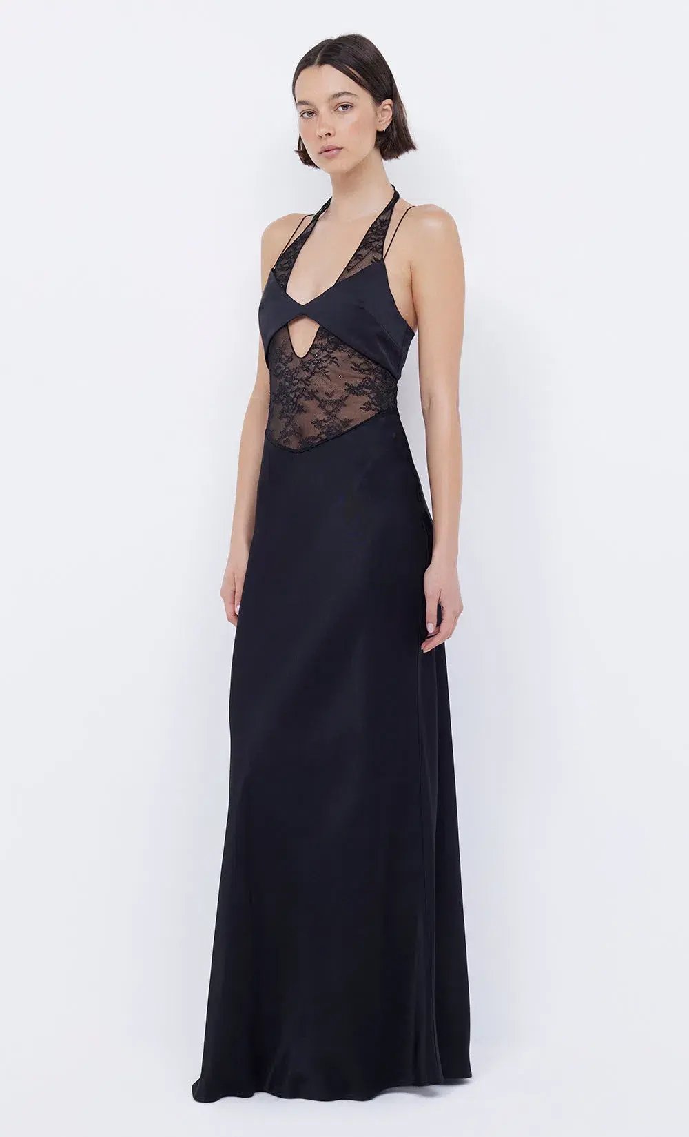 Bec & Bridge Liv Halter Maxi Dress Black Size 8 photo 2