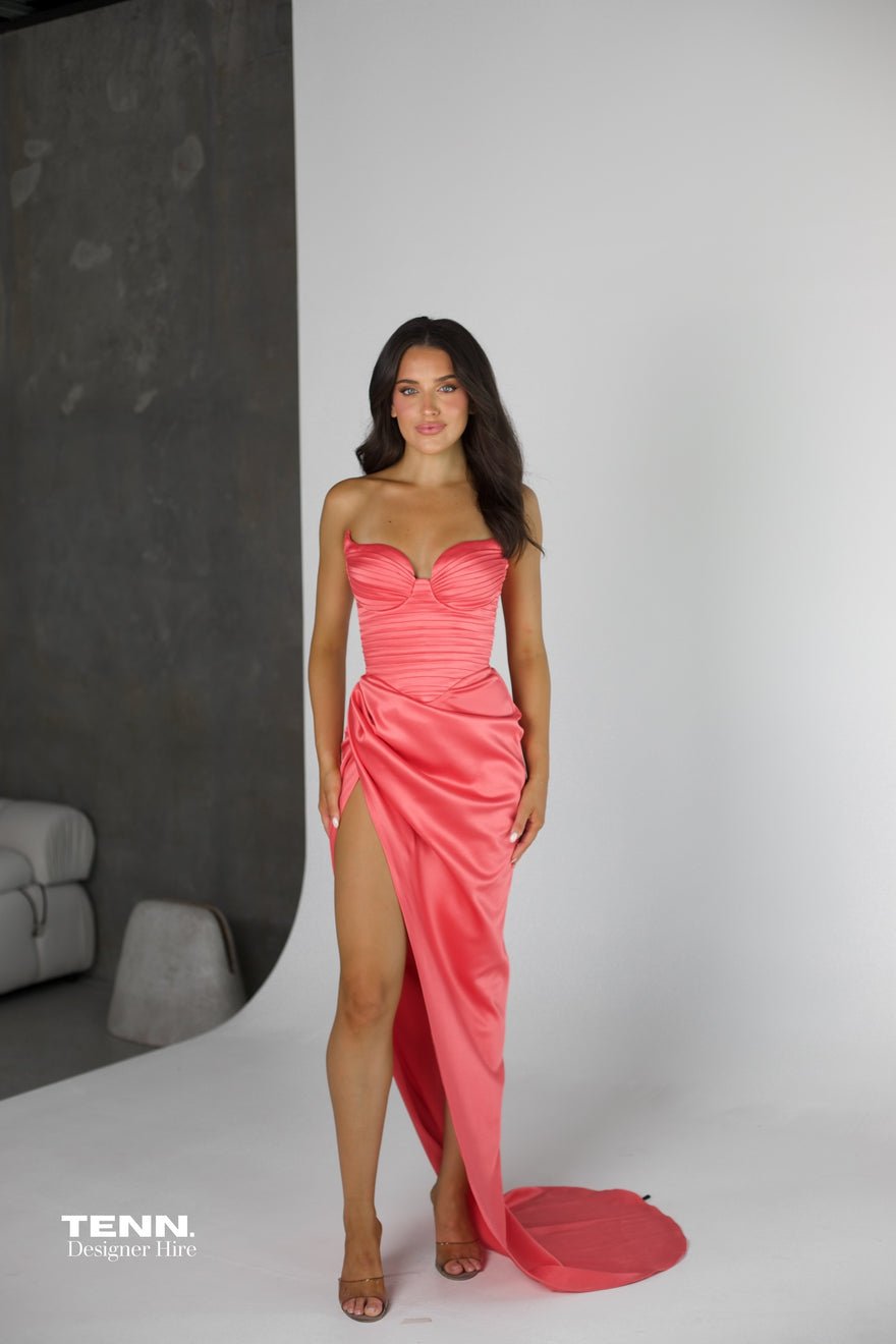 Lia Stublla Alexandra Gown - Coral photo 4