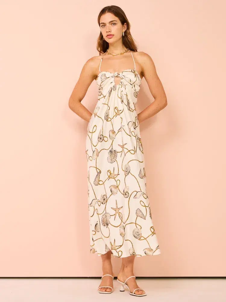 Bec & Bridge Bayside Strapless Maxi Dress In Parisian Shell Size AU 10 photo 4