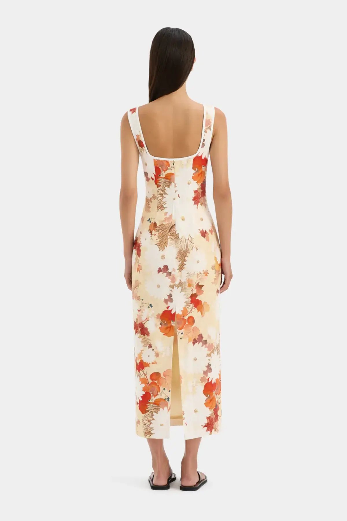 Sir The Label Jessamine Midi Dress Floral Size 10 photo 4