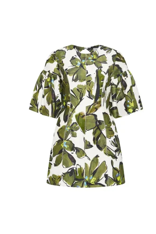 AJE Oasis Cut Out Mini Dress Olive Leaf Size 16 photo 5