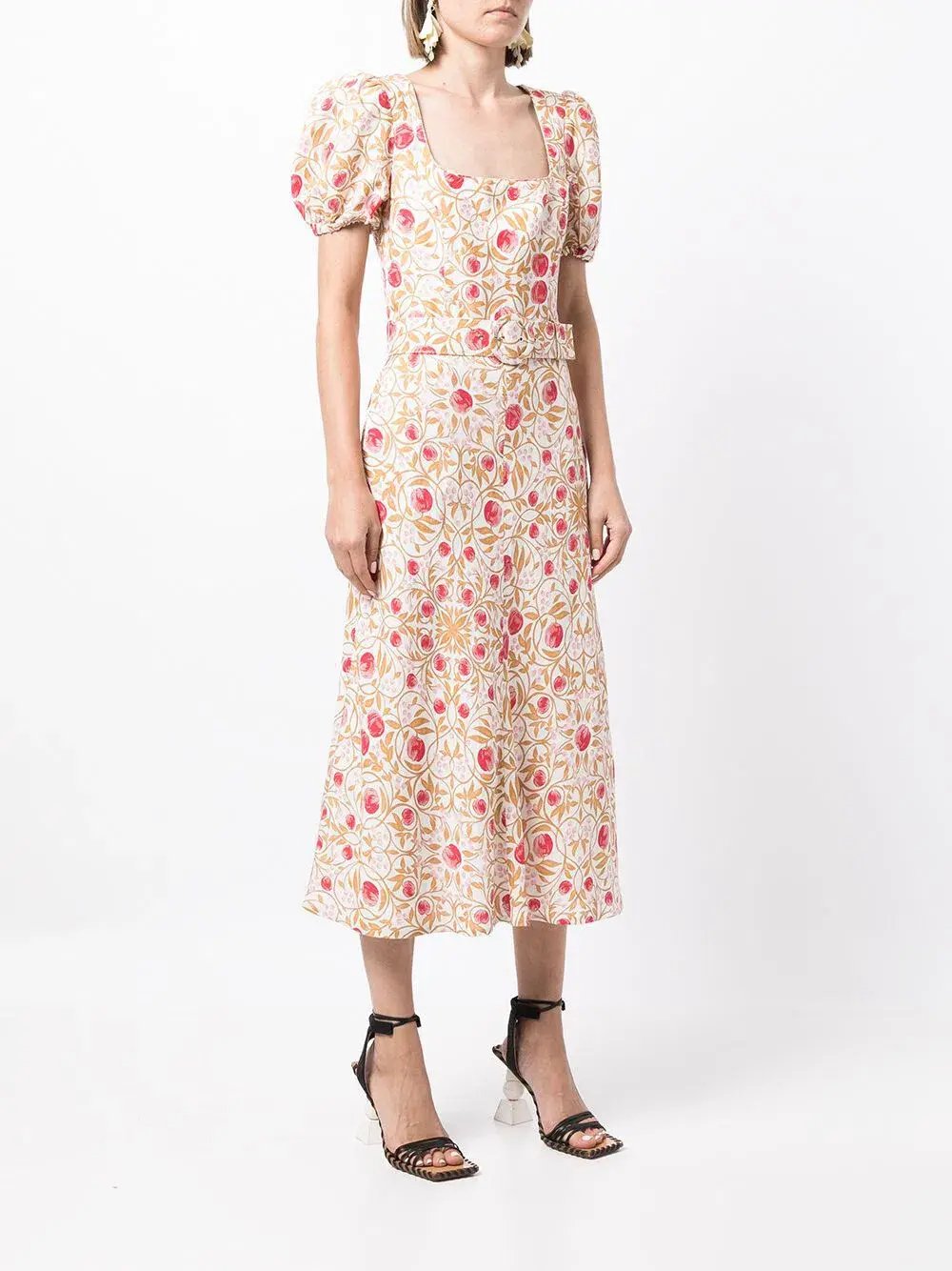 Rebecca Vallance Catania Midi Dress Floral Size 14 photo 2