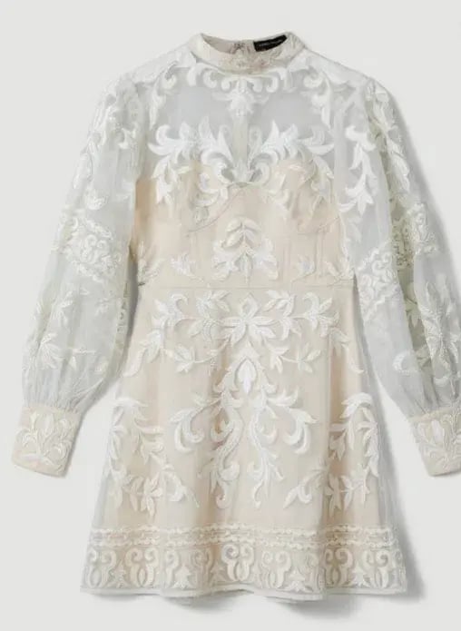 Lydia Millen Baroque Applique mini dress size 12 photo 2
