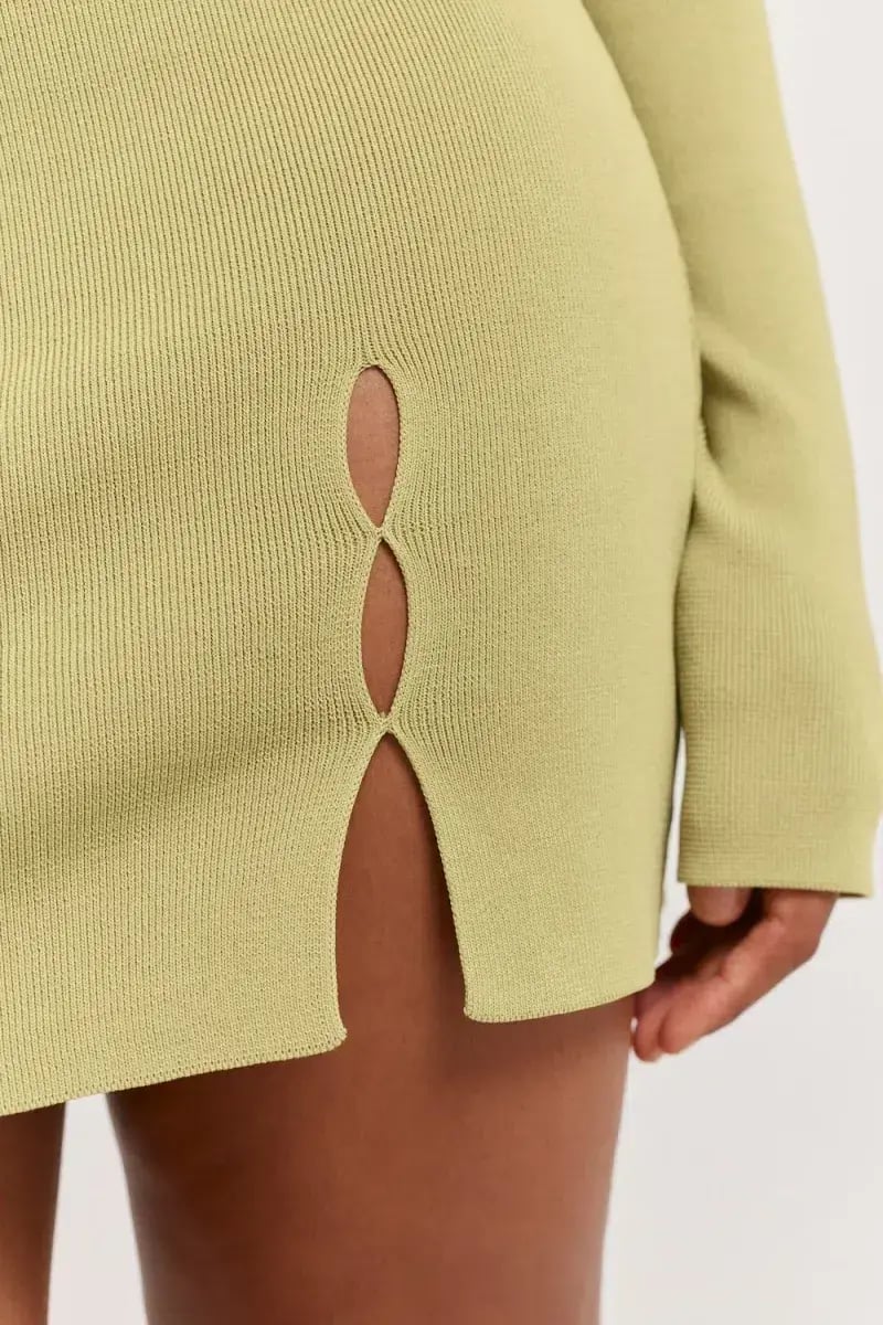 Henne Baronia Mini Dress Green Size 10 photo 4