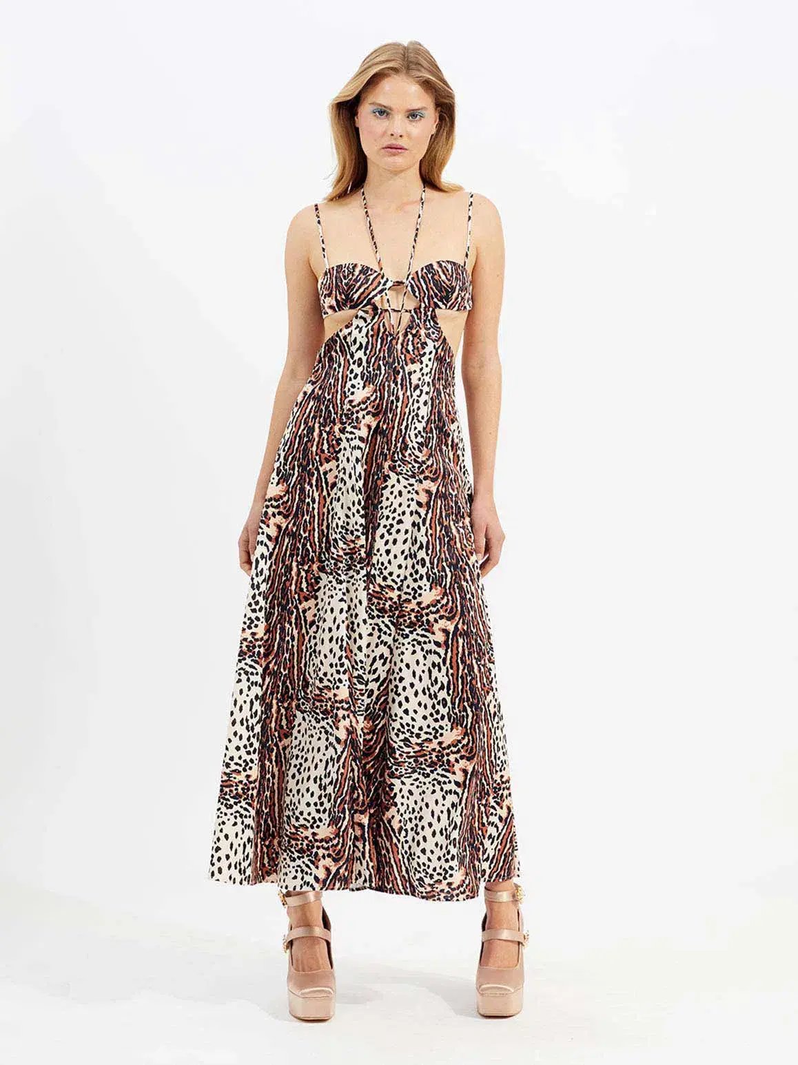 Alice McCall Havana Affair Midi Dress Tigers Eye Size 12 / L photo 2