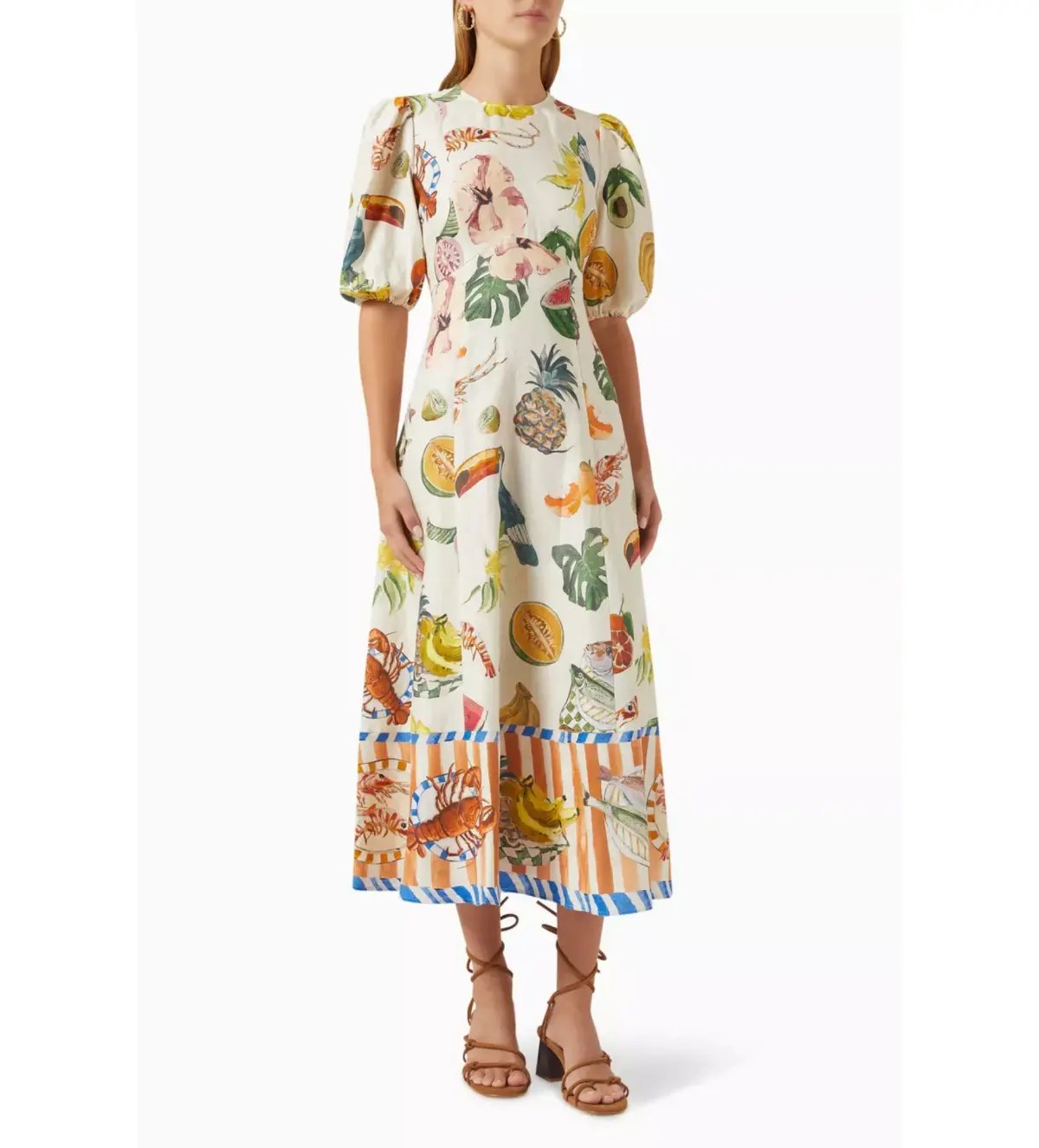 Alemais Theo Midi Dress Multi Size 6 photo 2