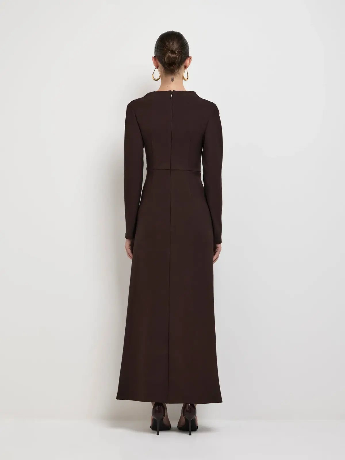 Sheike Alicia Maxi Dress in Brown Size 8 photo 2
