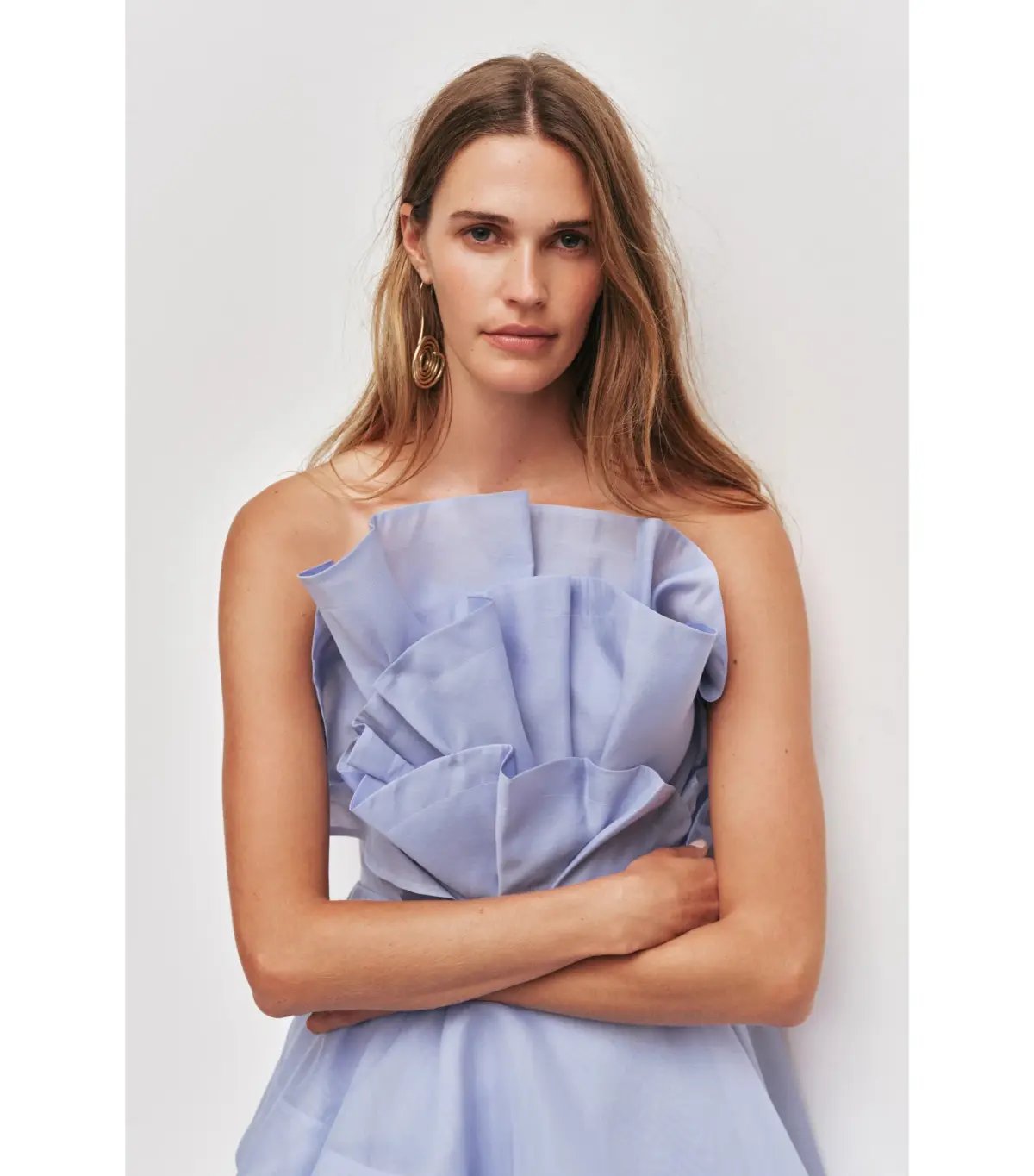 Aje Selestia Maxi Dress Pale Blue Size AU 14 photo 2