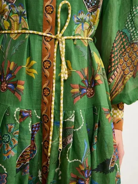 ALEMAIS Birdie Shirtdress in Jade Size 10 AU photo 5