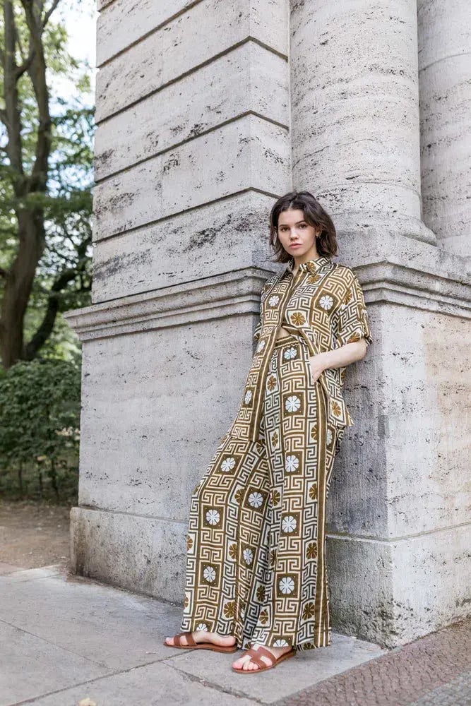 Alemais Dimi Jacquard Shirt & Pant Set Print Size 8 photo 14