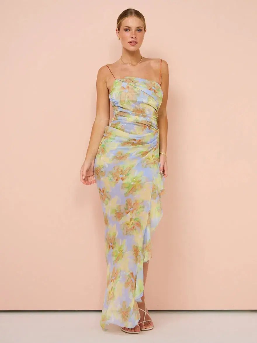 Bec and Bridge Zephy Asym Dress Floral Size 8 photo 2