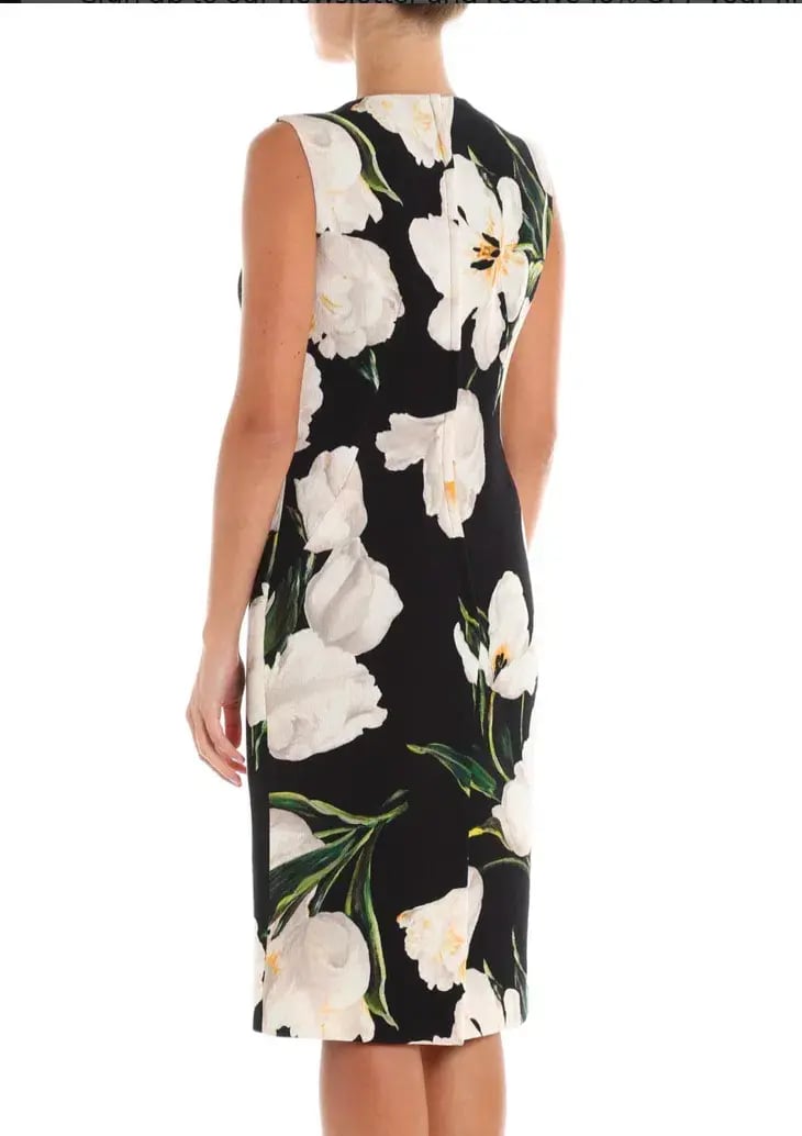 Dolce & Gabbana Tulip Print Dress Size 8 photo 4