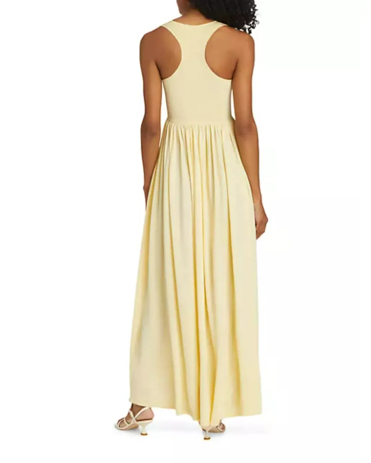 Zimmermann Harmony Metallic Tank Dress in Lemon Size 1 / AU 10 photo 3