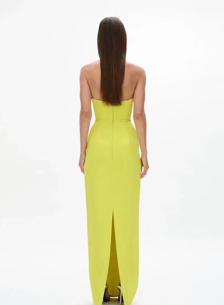 RACHEL GILBERT Maria Gown - Yellow Citrus AU 12 photo 4