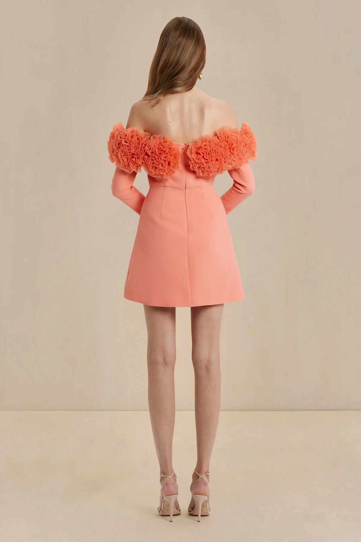 SONYA RUMI MINI DRESS - CORAL photo 3