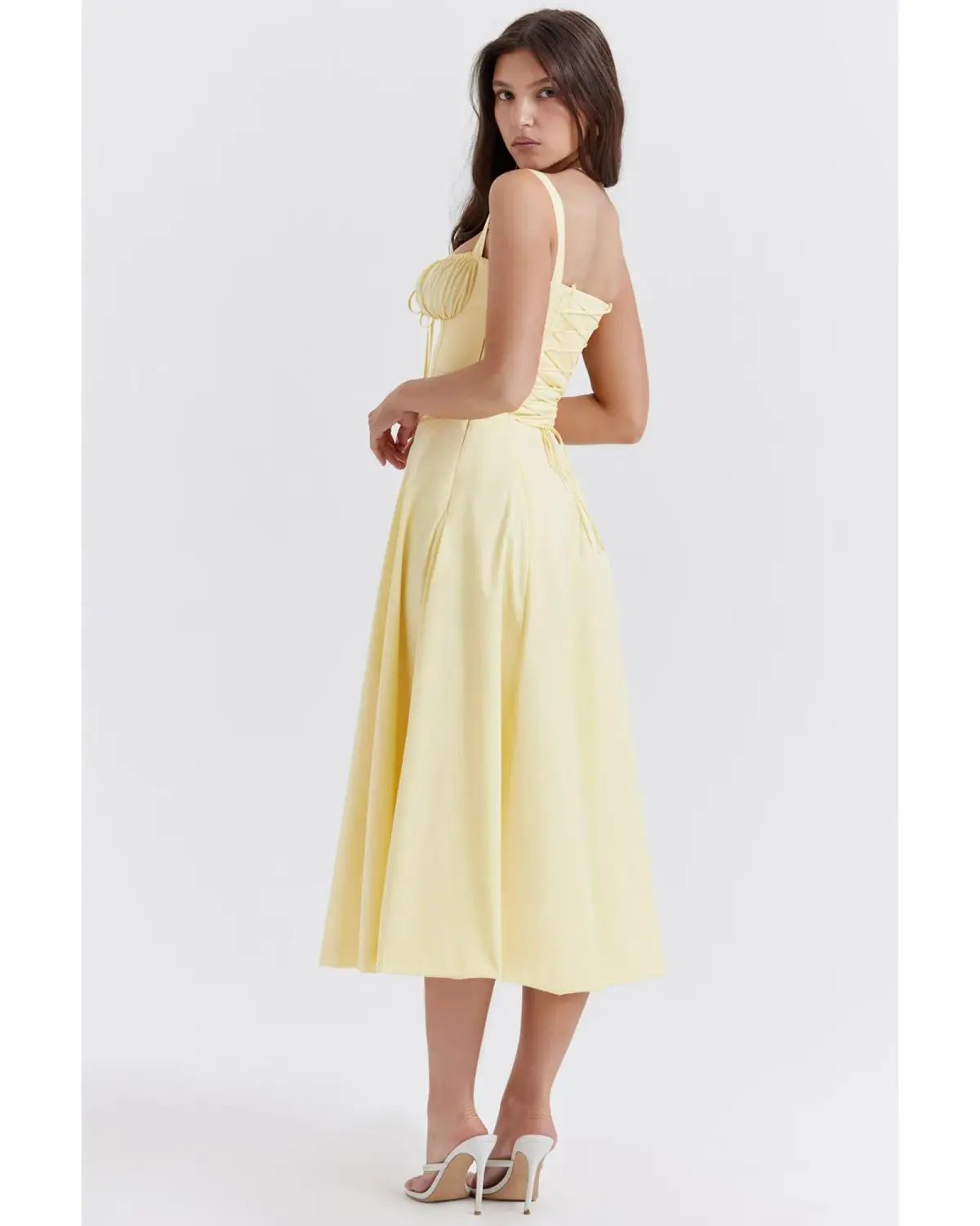House Of CB Carmen Bustier Sundress Buttercup Size AU 12 photo 4