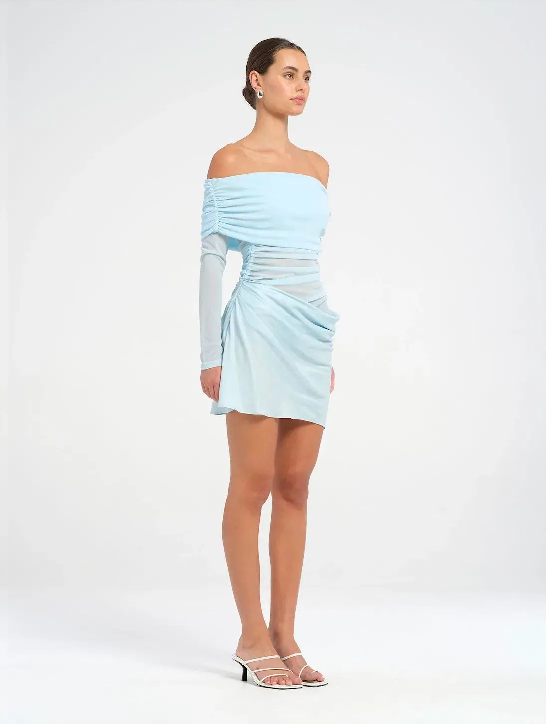 BENNI Luca Mini Dress in Ice Blue Size 8 / AU 8 photo 2