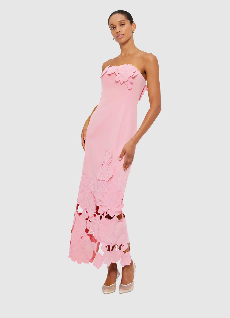 Leo Lin Rayna Midi Dress - Pink photo 4
