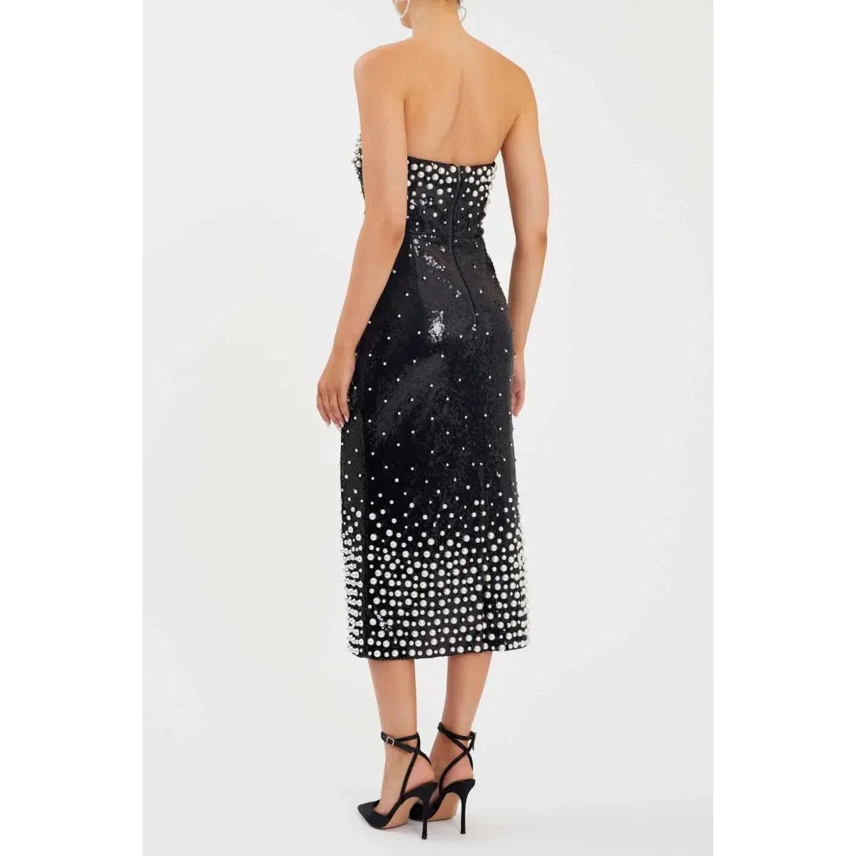 Rebecca Vallance Denise Midi Dress Black Size AU 8 photo 2