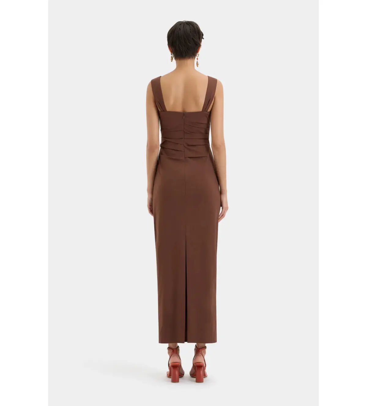 SIR The Label Dahlia Balconette Gown Brown Size 8 photo 4