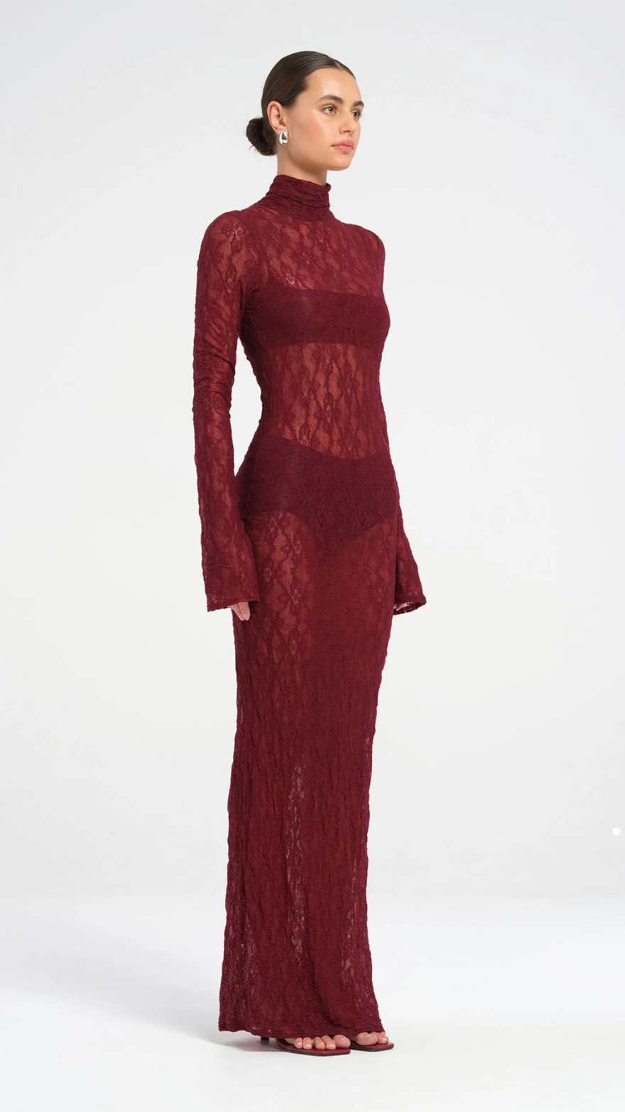 Benni Dante Maxi in Maroon photo 3